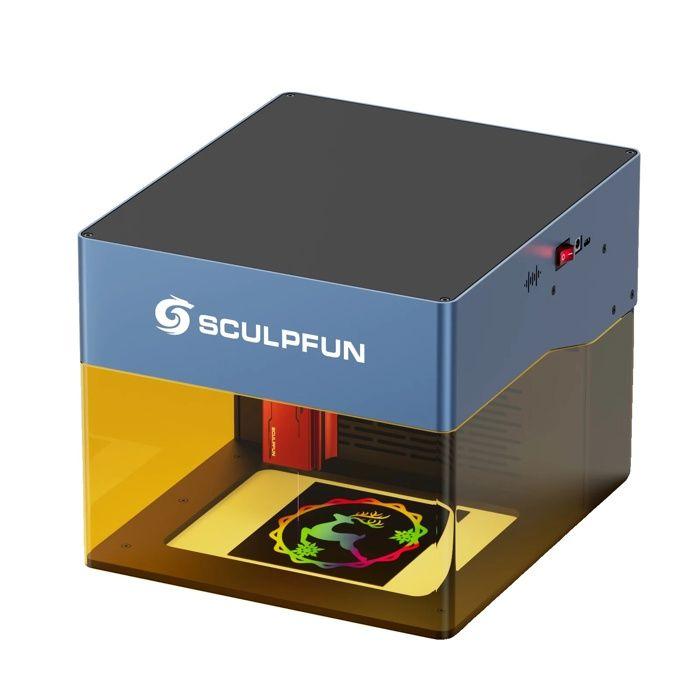 SCulpfun Icube Pro Max Incisore Laser, Potenza 10W, Ultra Fine 0,08MMICUBE PRO MAX 10W
