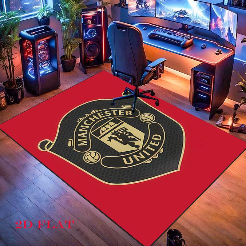 Raw MUFC Passion Carpet Rug for Living Room Bedroom Home Sofa Decoration,Kids Play Nonslip Floor Mat