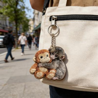 Protect Punch The Monkey Keychain Lightweight Bag Charm Mini Accessory Wallet Charm Backpack Decoration