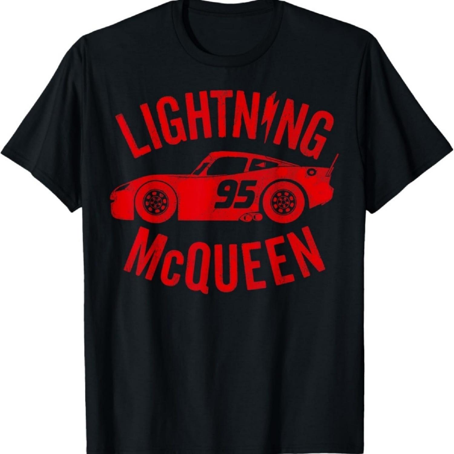 

Disney Pixar Cars Lightning McQueen Vintage 95 Race Car T-Shirt XXXXXL різнокольоровий