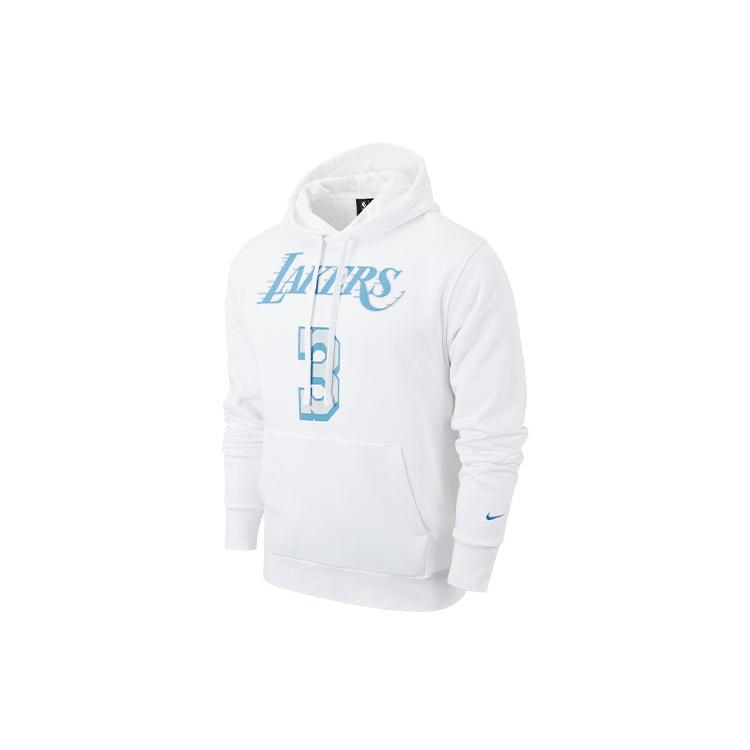 Nike NBA CE Los Angeles Lakers Davis No. 3 Casual Sports hooded Pullover White Men s CV2606-101 L