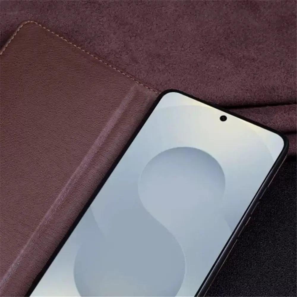 100% Echtes Leder Magnetische Klapphülle für Samsung Galaxy S24 S25 S24+ S25+ Plus Ultra Krokodil Rückseite Vollabdeckung