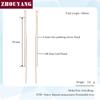 ZHOUYANG Chain Earring For Women Simple Style None Stone Rose Gold Color Ear Line Fashion Jewelry  ZYE236 ZYE237