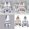 Übergroßer jüdischer Gebetsschal für religiöse Zeremonien und kulturelle Veranstaltungen 60x180cm Traditioneller Tallit für Gottesdienste