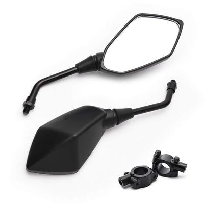 Uniwersalne wypukłe lusterko wsteczne do motocykla ze śrubą 10 mm, zaciskiem mocującym na kierownicę 7/8" do motocykli Cruiser, Suzuki, Honda
