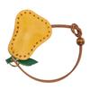 Niedlicher Fruchtanhänger Rindsleder Vintage Dekoration für Schlüsselanhänger Geldbörse Handtasche Handyhülle Birne