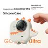STARTRC For Insta360 Go Ultra Camera Case Cartoon Dinosaur Silicone Protective Cover with Anti-lost Lanyard