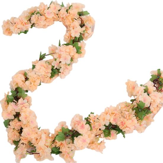 90.5  Artificial Cherry Blossoms Garland Faux Flowers Hanging Vine for Spring Home Wedding шампанского