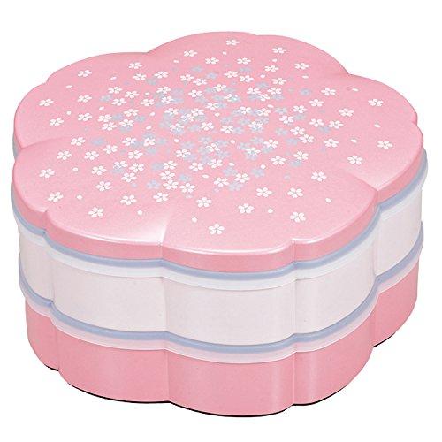Yellow Studio Hatsuzakura 7.5 Cherry Blossom Shaped Appetizer Plate (with inner lid and container) Pink 13710