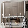 1pc Over The Door Hooks (6-Hook) - Wall Mounted Coat Rack for Clothes, Hat & Towel
