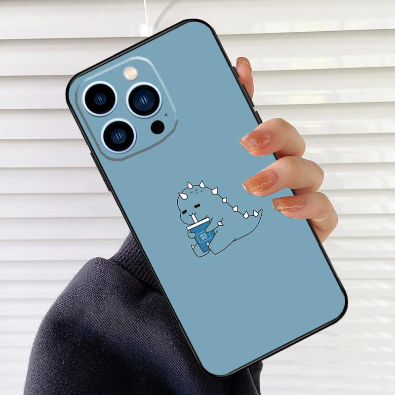 

Cute Dinosaurs Phone Case For iPhone 17 16 15 14 11 12 13 Pro Max Mini 15 16 Plus 16e 17Air Cover Fundas iPhone 16Pro MAX
