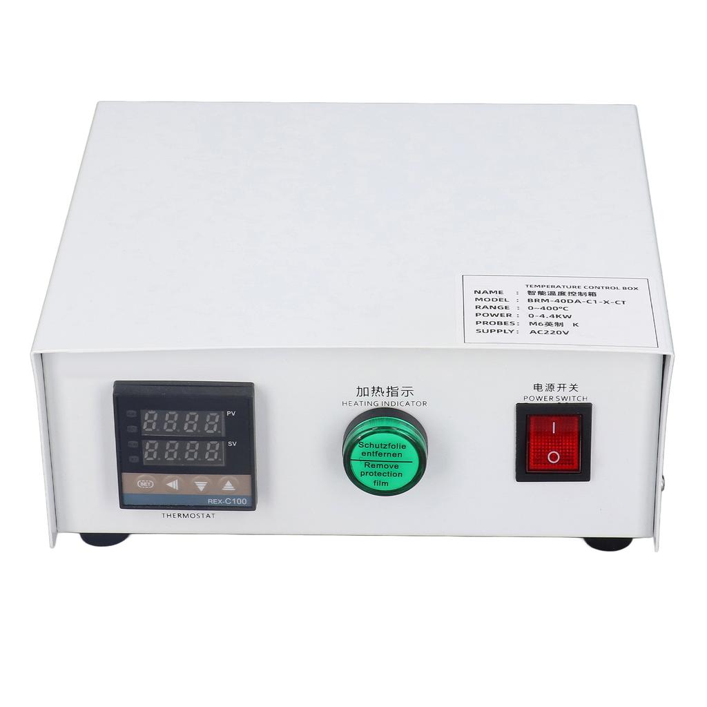 PID Temperature Controller Self Tuning Control Box 0.400 celsius M6 BRM40 1XCT AC220V(1meter )