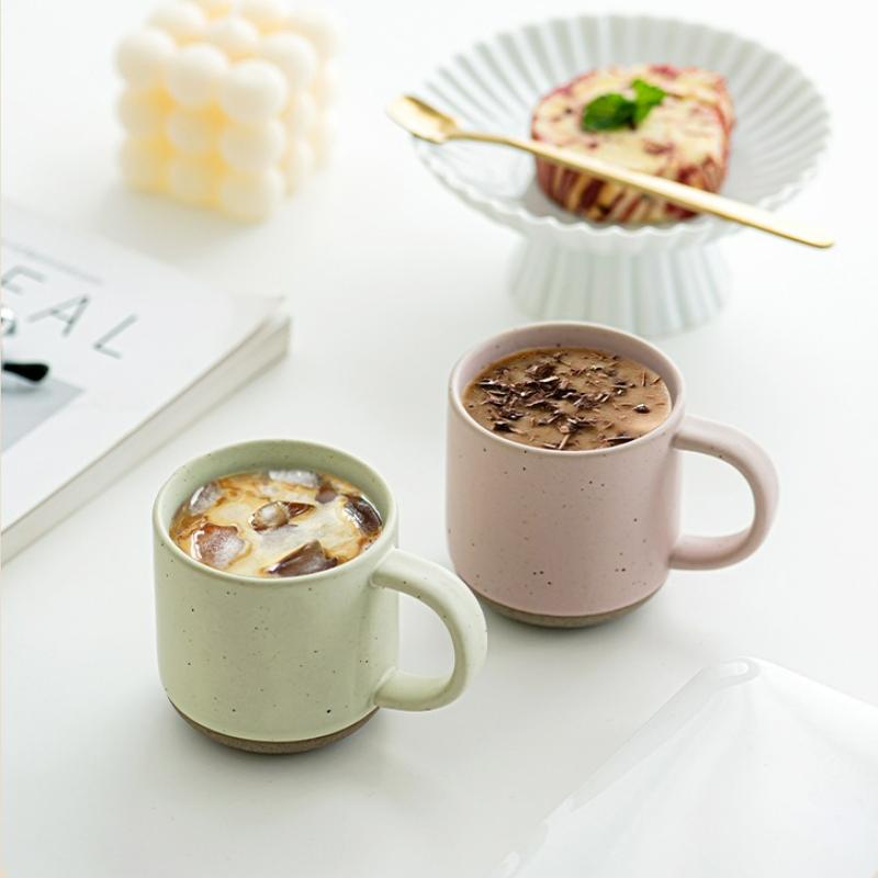 Creative Ceramic Coffee Mug Breakfast Oatmeal Cup Milk Water Cup for Household Office Tableware Simple Drinking Cup 2025 New