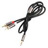 Computer DVD 3.5mm Jack Speaker RCA Male Amplifier Splitter 3.5 To 2RCA Audio Cable RCA Cable