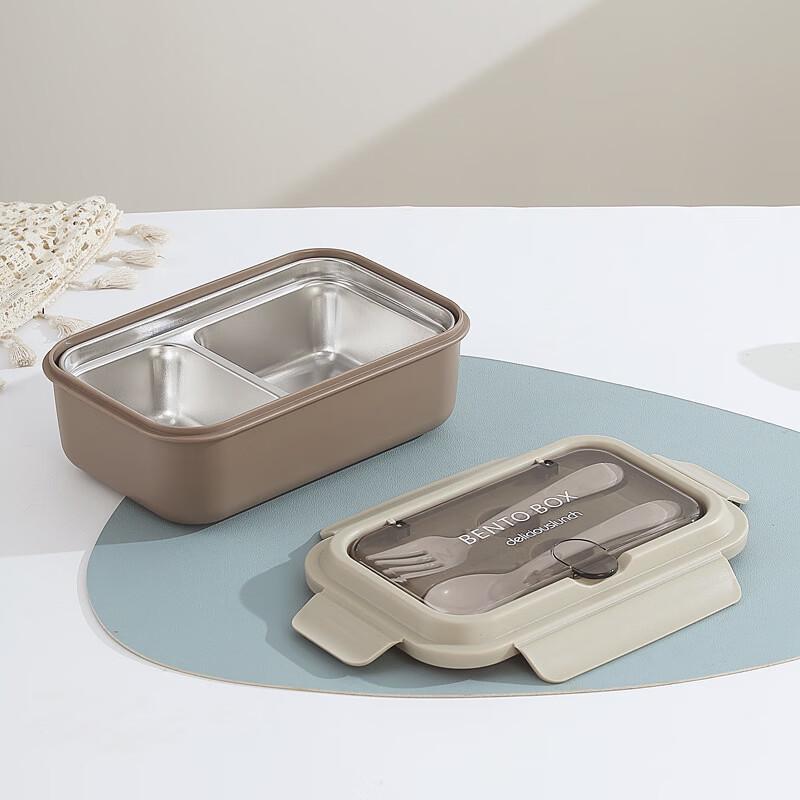 ZhiShi 316 Stainless Steel Divided Lunch Box with Soup Bowl