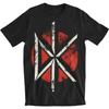 Camiseta de hombre Dead Kennedys Logo Vintage Corte Ajustado Gris Medio