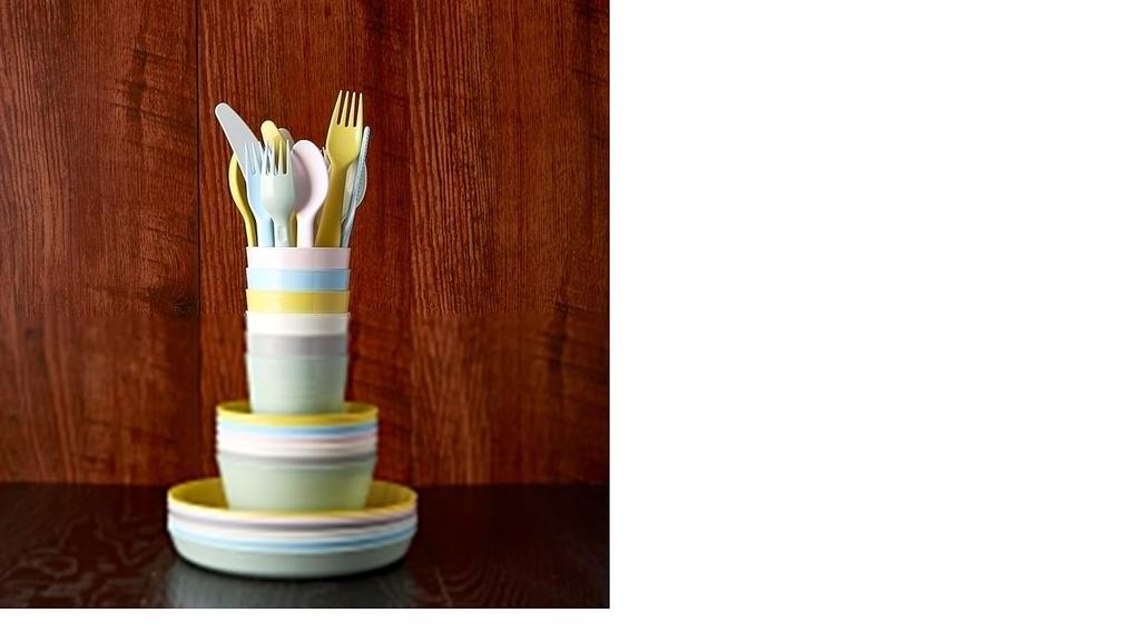 IKEA KALAS cutlery set for children 18-piece (pastel style)