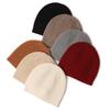 Pure Cashmere Women Winter Hats Custom Designer Logo Luxury Fashion Warm Knitted Rib Ny Beanie Caps