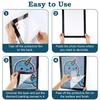 1-1pc Magnetic Wall Frame A1/A6 Self Adhesive No Punch Display Frame Wall Poster Frame Art Wall Sticker Frame Home Office Decor