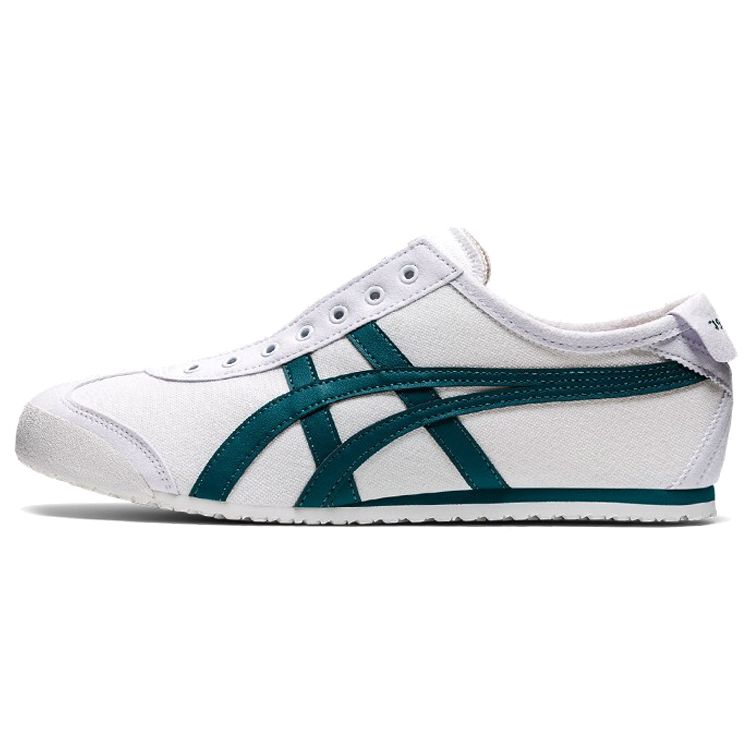 

ONITSUKA TIGER Mexico 66 Slip-On Минималистичные Удобные Амортизирующие Низкие Повседневные Кроссовки Унисекс Белый Зеленый 1183A360-112 37.5