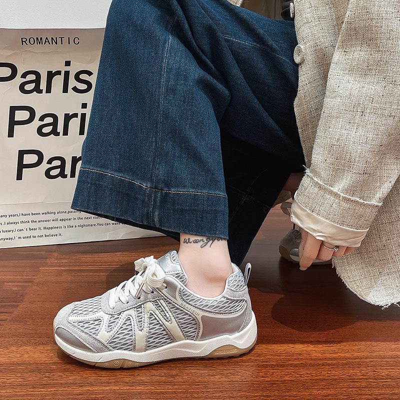 New Fashion Versatile Flat Bottom Breathable Casual Women's Shoes Sports Shoes Round Head Autumn