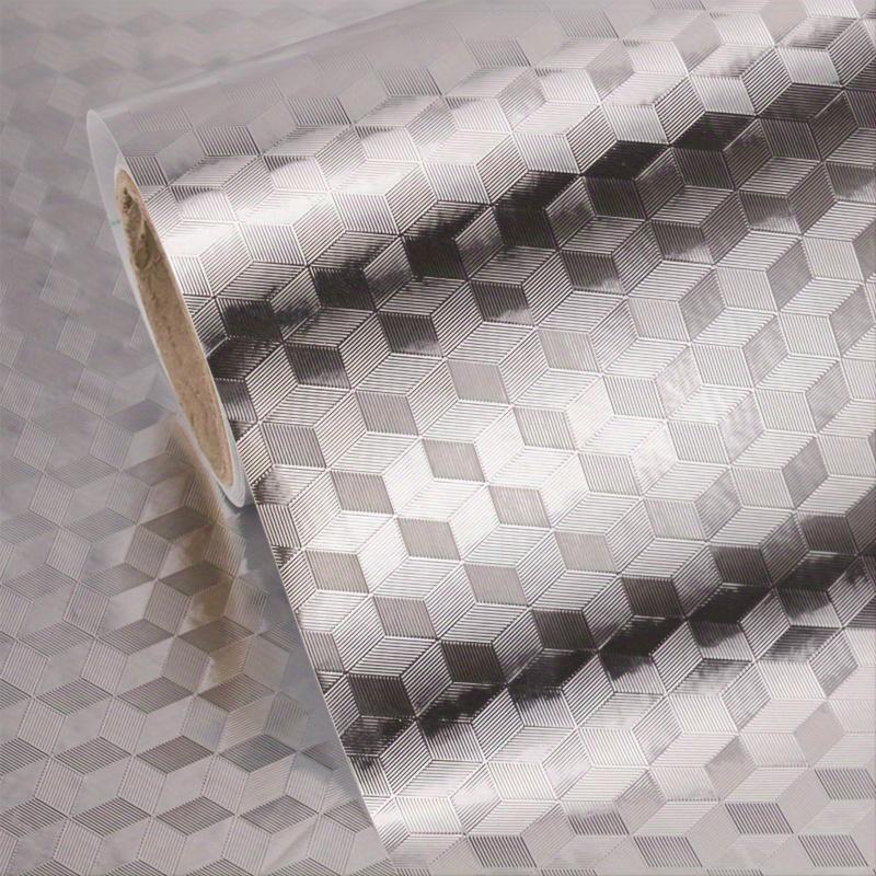 1 Rolle Hochtemperaturbeständige Aluminium-Küchenaufkleber Schubladeneinlagen Küchendekor Küche Wasserdicht, Feuchtigkeitsbeständig, Ölbeständig Aufkleber