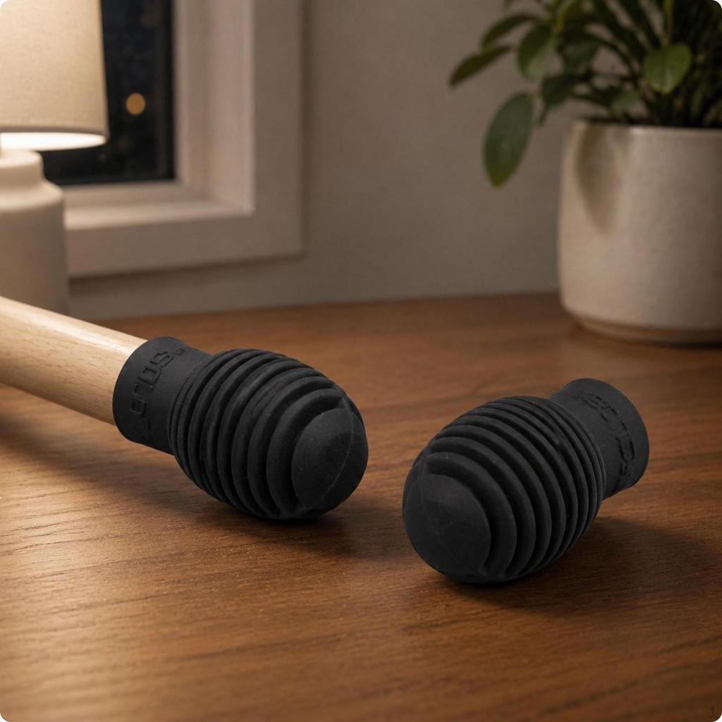 Silicone Drumstick Cover Noise Reduction Silent Sleeve Easy to Install Quiet Practice Tips