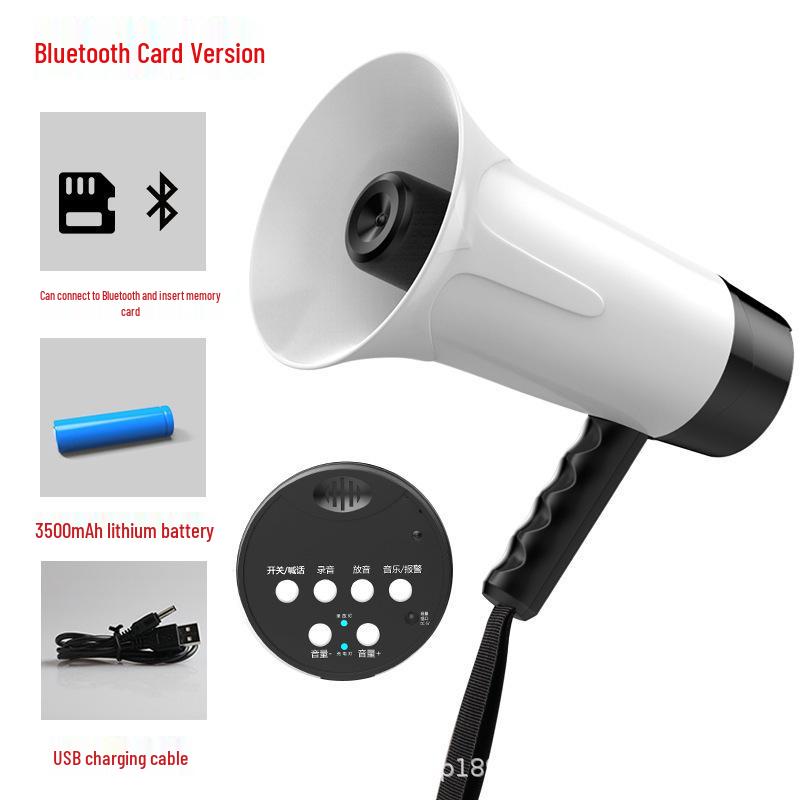 Bluetooth Megaphone with Extended Range - High-Pitched Speaker for Outdoor Use