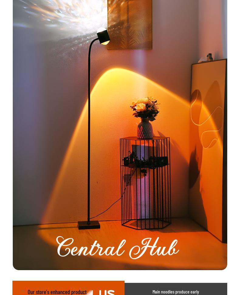 Popular Ripple Sunset Projection Lamp for Ambient Decor In Living Rooms & Bedrooms