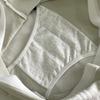Japanese-Korean Style Women's Mid-Waist Seamless Cotton Underwear - Breathable and High-Appearance Triangle Panties
