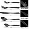 Stainless steel cutlery set color gold-plated stainless steel knife and creative western food steak knife spoon 40-piece set