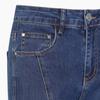  Benetton  Incisional Roll Up Straight Denim Pants Badp15341