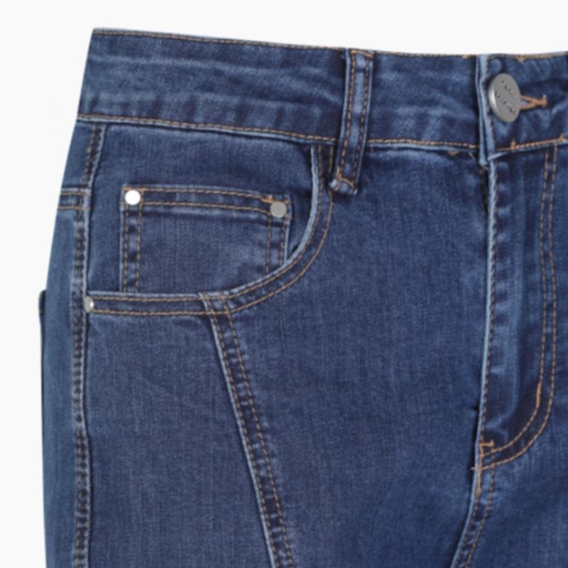  Benetton  Incisional Roll Up Straight Denim Pants Badp15341
