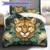 Cougar Pattern Bedding Home Decoration Birthday Gift (1 * duvet cover + 2 * pillowcase, without core)