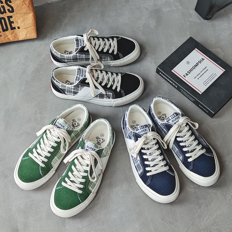 Autumn new breathable canvas shoes men's versatile sports skateboard shoes men's trend couple casual shoes