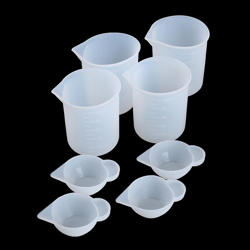 8 buc/set silicon amestecare cupe de măsurare rășină UV matriță DIY turnare bijuterii instrument