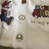 GELATO PIQUE X Super Mario Bros Unisex Cardigan White Long Sleeve Used Good FS