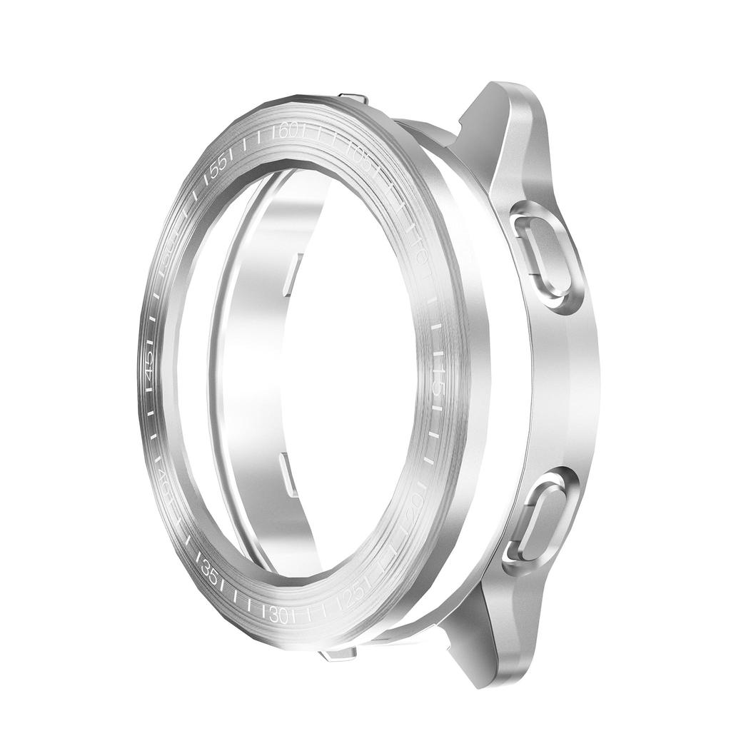 Hülle für Xiaomi Mi Watch S3 Hülle Zubehör PC Schutzhülle für Mi Watch S3 Galvanisierte Drahtzieh-Hohle Hülle+Lünette Wir