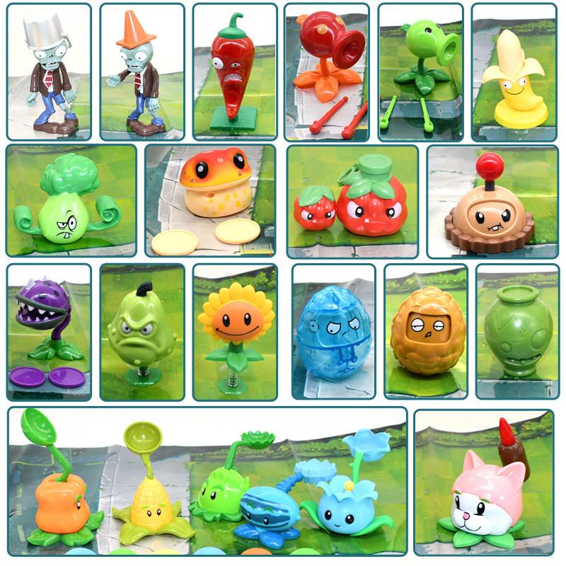 Plants Vs Zombies Childrens Toy Set With Storage Box 22 Pieces For Creative Play And Gift