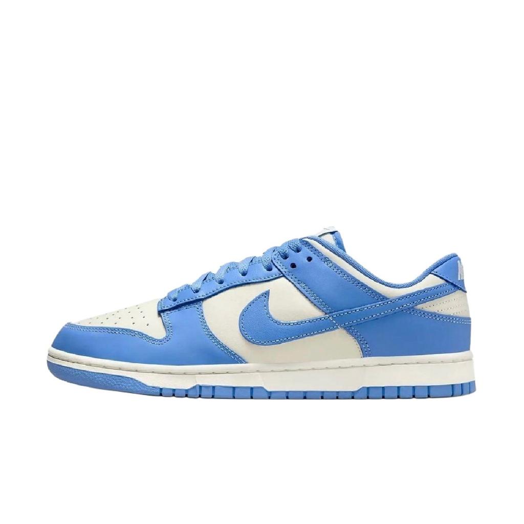 Nike Dunk Slip Resistant Abrasion Resistant Slip Resistant Abrasion Resistant Low top Skateboard Shoes Unisex Blue Gray DV0833-113(Team243-)
