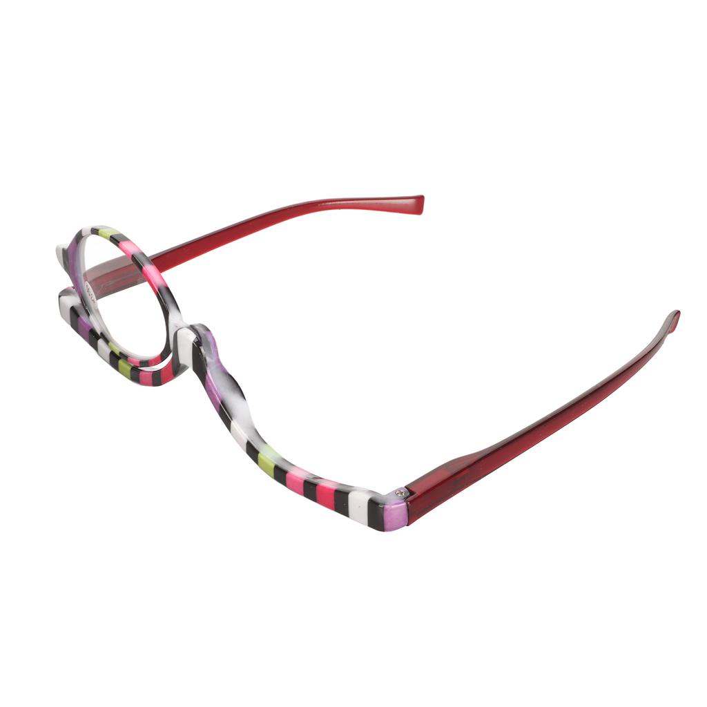 Cosmetic Eye Glasses Rotating Magnifying Makeup Reading Glasses for Performance Party +3.00