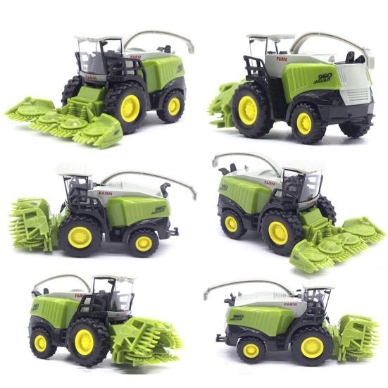 Mini 1/43 Agricultural Harvester Model Children Kids Alloy Car Toy Birthday Gift