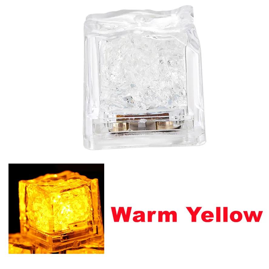 Home Decor Light Up LED Ice Cube Glow Party Glitter Neon Halloween Holiday Accessories Christmas Decoration Party Supplies