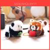 Plüschtier Panda mit magnetischem Saugnapf Kleiner Waschbär für Kindergeschenk und Sammler