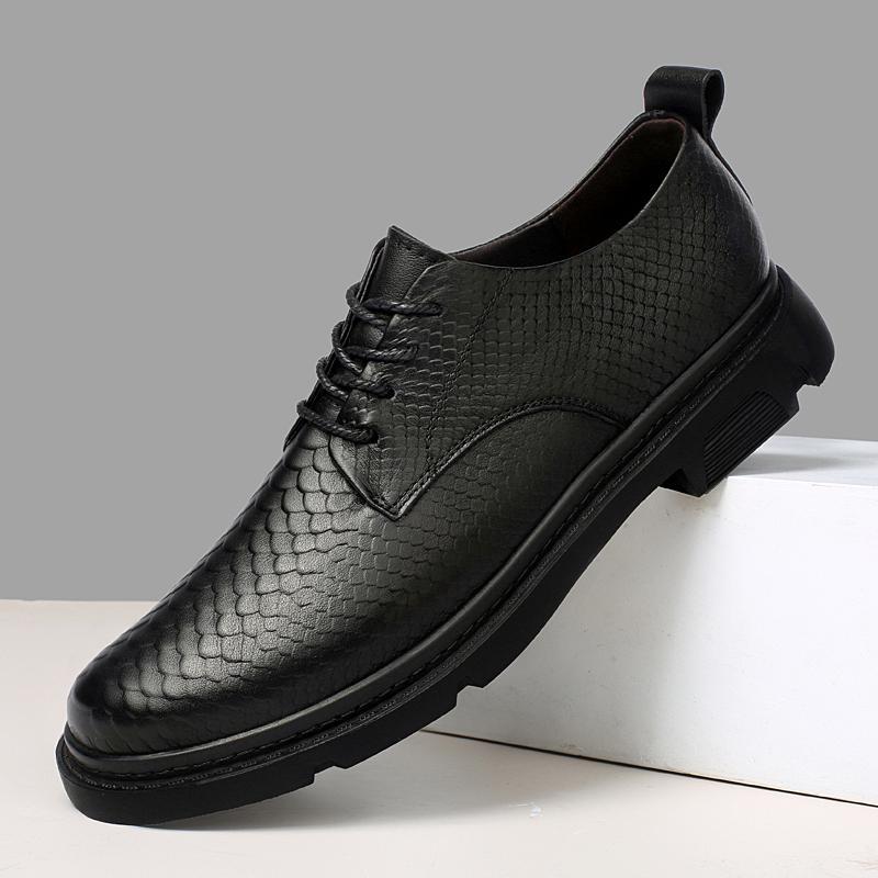 

Men s shoes 2025 autumn new trend tooling shoes British business leather shoes fashion breathable soft-soled men s casual shoes 46