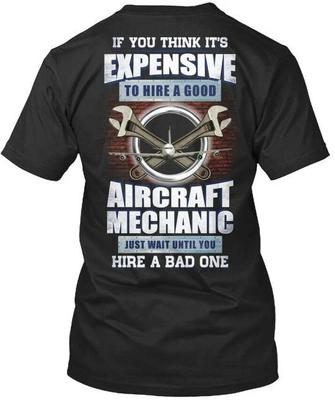 Sarkastischer Flugzeugmechaniker - Premium T-Shirt Hergestellt in den USA Größe S bis 5XL