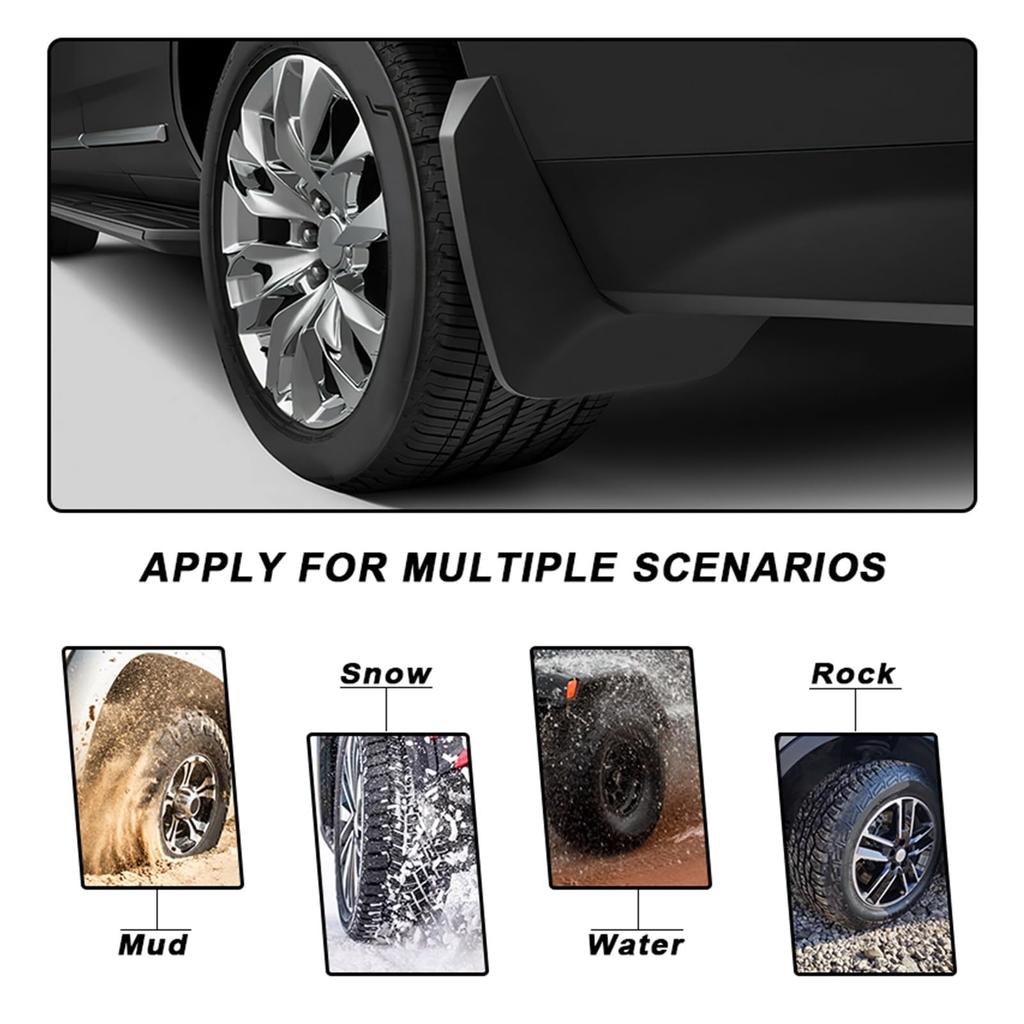 TaylorMade Mud Flaps Fits Toyota Corolla Axio 2007-2024 Fender Guards - Sturdy and Easy Installation (2007-2011)