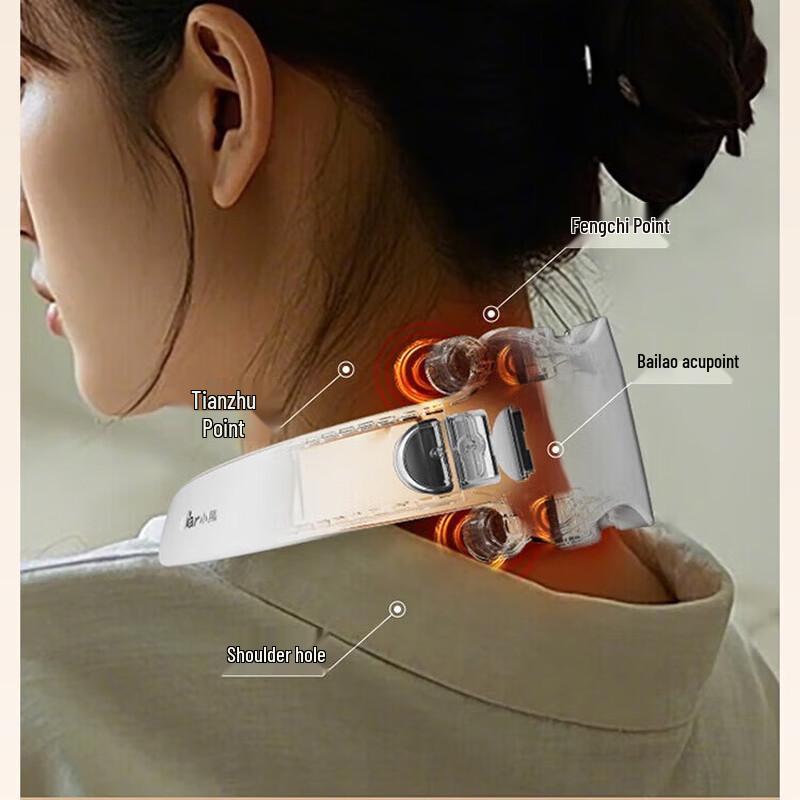 Bear Neck Pulse Massager with Red Light and Heat