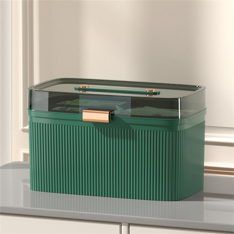 Large Capacity Box Safety Lock Category Storage High Capacity Multi-layer Household Products Home Box Plastic