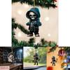 Halloween Themed Skull Pattern Acrylic Pendant For Car Accessories